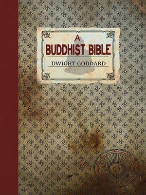 cover image of A Buddhist Bible